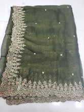 Load image into Gallery viewer, Chiffon cutwork lehenga Dupatta
