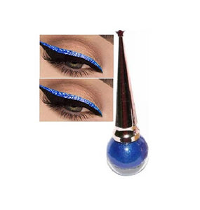 Long Wearing Liquid Glitter Eyeliner Blue