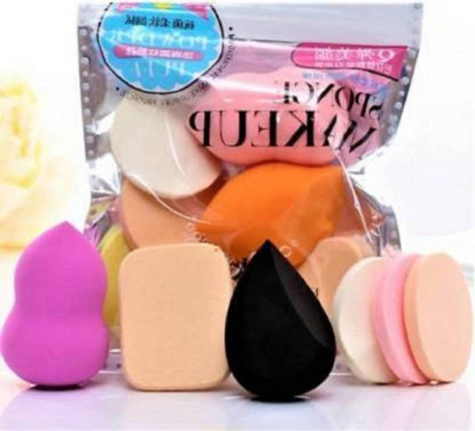 Makeup Sponge Puff Pack - Soft Pack of 6