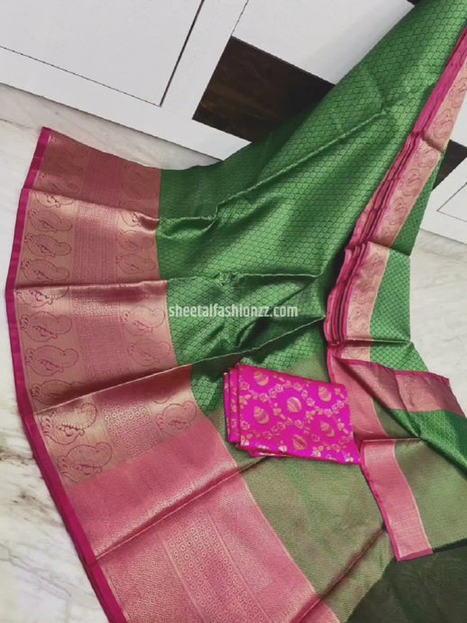 Banarasi Kora Muslin Saree With Tanchoi Weaving & Contrast Border-Yell –  Banarasikargha