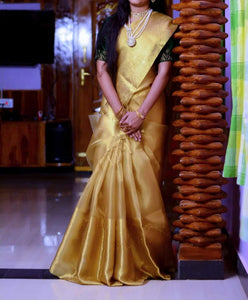 Gold Silver Tissue Pattu Sarees - Sheetal Fashionzz