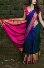 Load image into Gallery viewer, Pure Uppada 400kaddy plain silk  sarees - Sheetal Fashionzz
