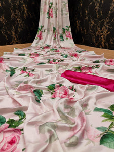 Japan Satin silk sarees - Sheetal Fashionzz