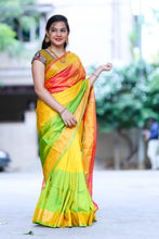 Load image into Gallery viewer, Handloom Tripura silk tri colours sarees - Sheetal Fashionzz
