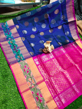 Load image into Gallery viewer, Uppada pattu with pochampalli border rich pallu buta sarees - Sheetal Fashionzz

