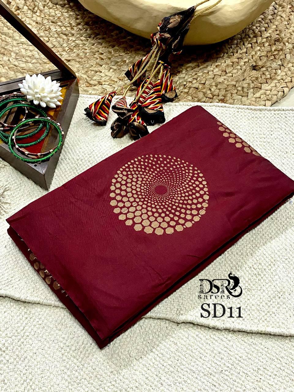 DSR-Swarnachakra Kanchi Soft Silk Sarees - Sheetal Fashionzz