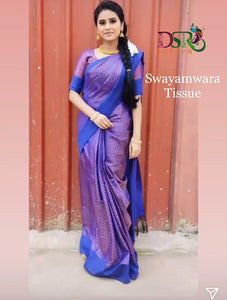 DSR-Swayamwara Tissue Pattu Sarees - Sheetal Fashionzz