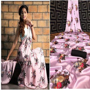Japan Satin Silk Sarees - Sheetal Fashionzz