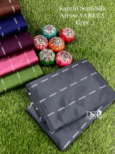 Load image into Gallery viewer,  Elegant Kanchi Traditional Arrow Kanchi semi silk 𝑆𝐴𝑅𝐸𝐸s - Sheetal Fashionzz
