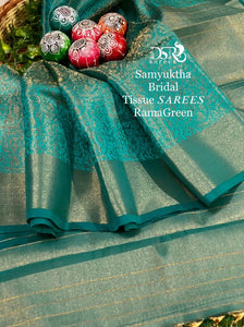 DSR-Samyuktha Bridal Tissue Sarees - Sheetal Fashionzz