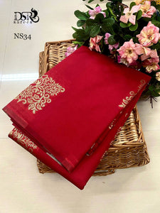 Grand bridal mercerised silk by cotton sarees with grand pall - Sheetal Fashionzz