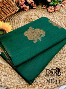 Modal saree with allover copper gicha buttis n grand pallu - Sheetal Fashionzz