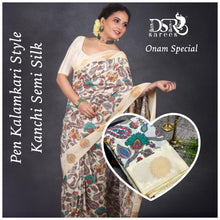 Load image into Gallery viewer, DSR-Kanchi Semi Silk Kalamkari Sarees - Sheetal Fashionzz
