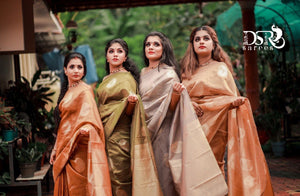 CLASSIC soft silk tissue saree adorned with antique thread - Sheetal Fashionzz