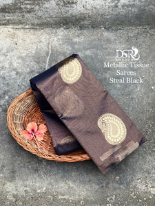 CLASSIC soft silk tissue saree adorned with antique thread - Sheetal Fashionzz