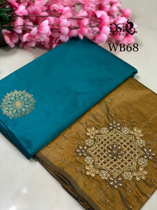DSR-Kanchi Soft Silk Sarees with Designer blouse - Sheetal Fashionzz
