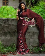 Load image into Gallery viewer, SATIN SILK DESIGNER SAREE WITH IMPORTED DESIGNER BLOUSE - Sheetal Fashionzz
