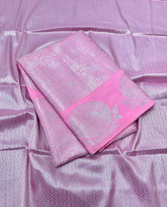 Dsr Silver Banarasi Khatan silk sarees - Sheetal Fashionzz