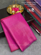 Load image into Gallery viewer, Dsr Copper Bridal Tissue 𝑆𝐴𝑅𝐸𝐸𝑆-Vaibhavam Pattu - Sheetal Fashionzz
